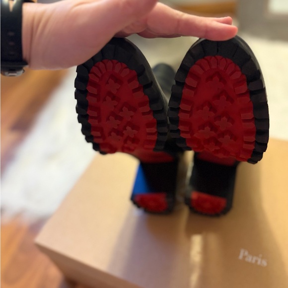 Christian Louboutin 70mm Marchacroche Leather Chelsea Booties - Picture 10 of 16